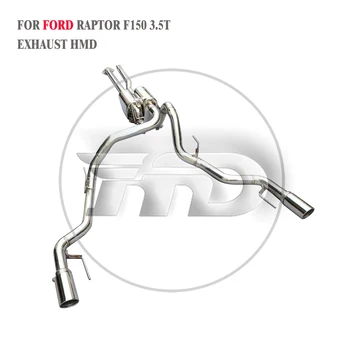 Performance ispušni sustav HMD od nehrđajućeg čelika Catback za Ford Raptor F150 3.5 TT Automatska zamjena Modifikacija elektronski ventil