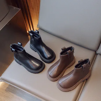 2023 godine, неподвластные vremena i univerzalne cipele-dimnjaci u engleskom stilu, za djecu, jesensko-zimske cipele na platformu za djevojčice кисточками munje G08181