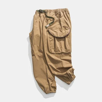 Vojni taktički maskirne hlače-teretni munje veliki džep hlače za trčanje hip-hop ogroman olovka za muški